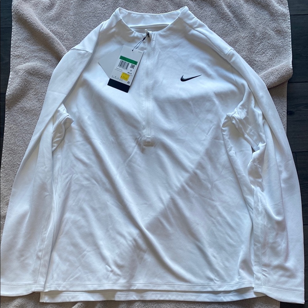 NIKE Women's Victory Dri Fit UV 1/4 Zip Golf Pullover